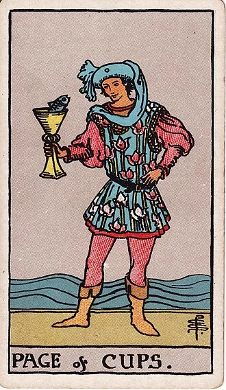 Carta del tarot Sota de Copas