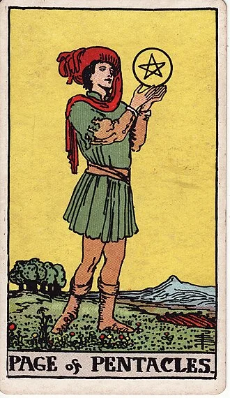 Carta del tarot Sota de Oros
