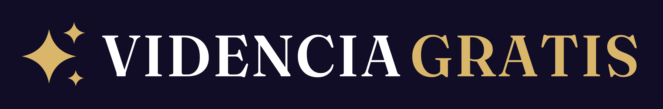 Logotipo de Videncia Gratis para fondo oscuro